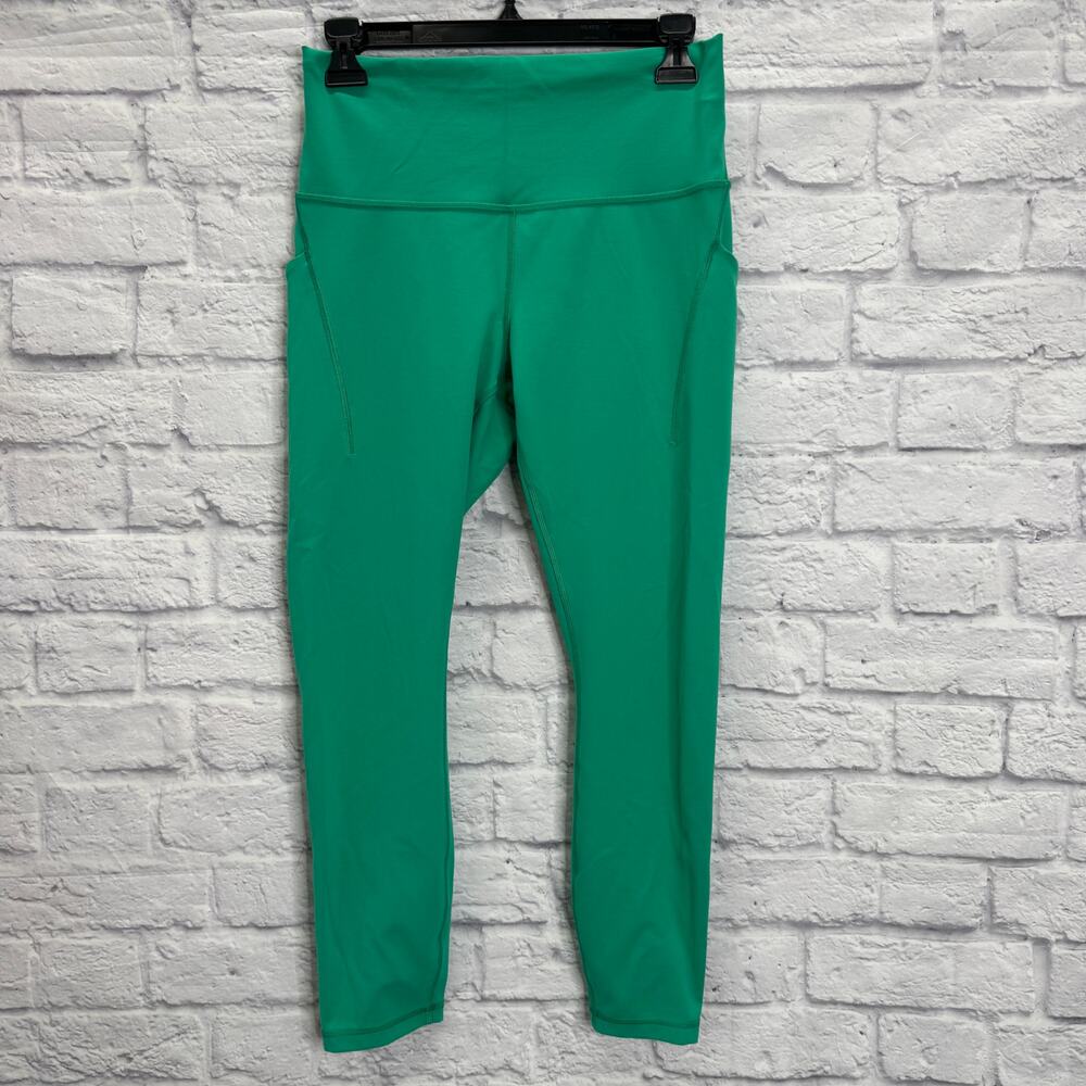Lululemon Wunder Train High-Rise Leggings Pockets 25" Cascadia Green Size 10